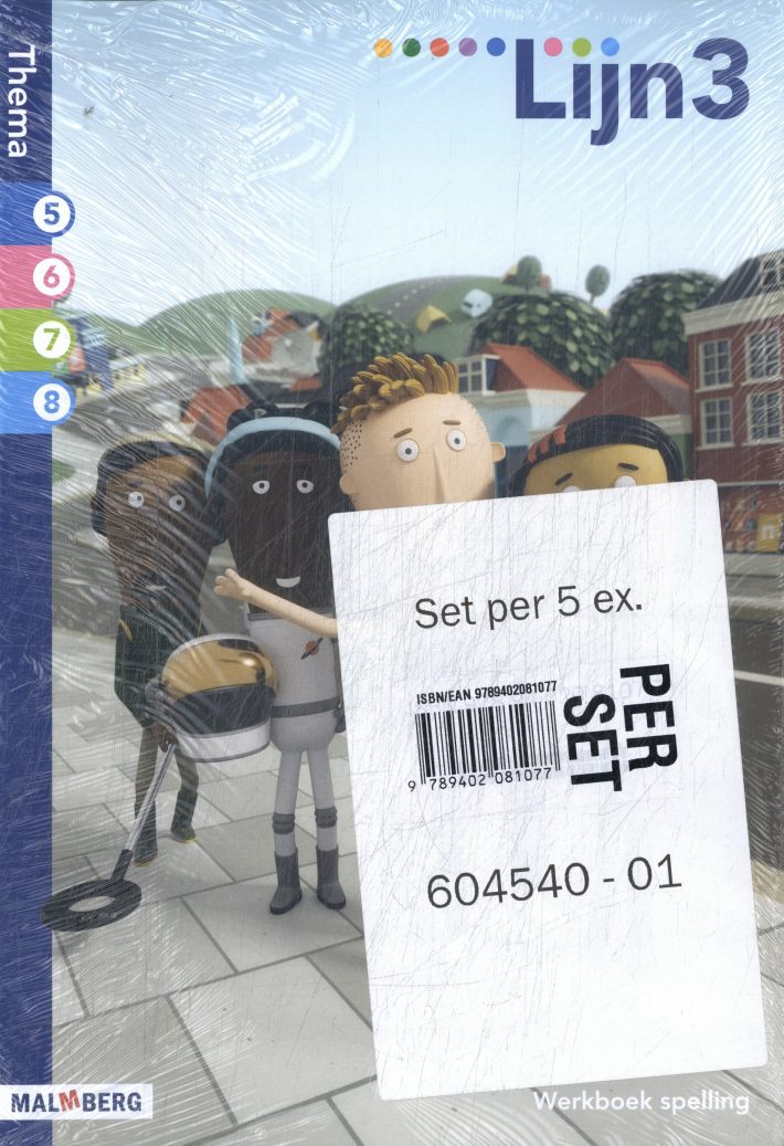 Lijn 3 (editie 2) Spellingwerkboek Thema 5-8 (set van 5)