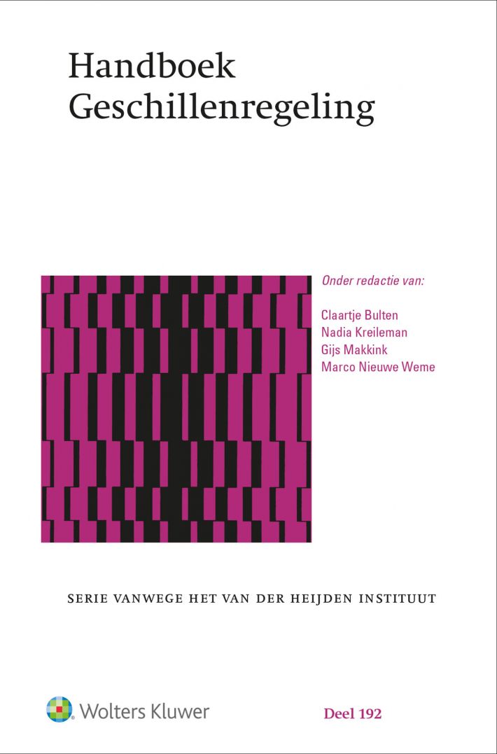 Handboek Geschillenregeling • Handboek geschillenregeling