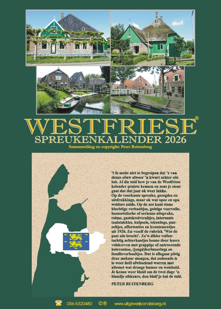 Westfriese spreukenkalender 2026