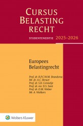 Studenteneditie Cursus Belastingrecht Europees belastingrecht 2025-2026