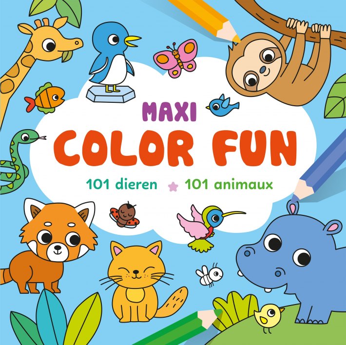 Maxi Color Fun – 101 dieren / Maxi color fun – 101 animaux