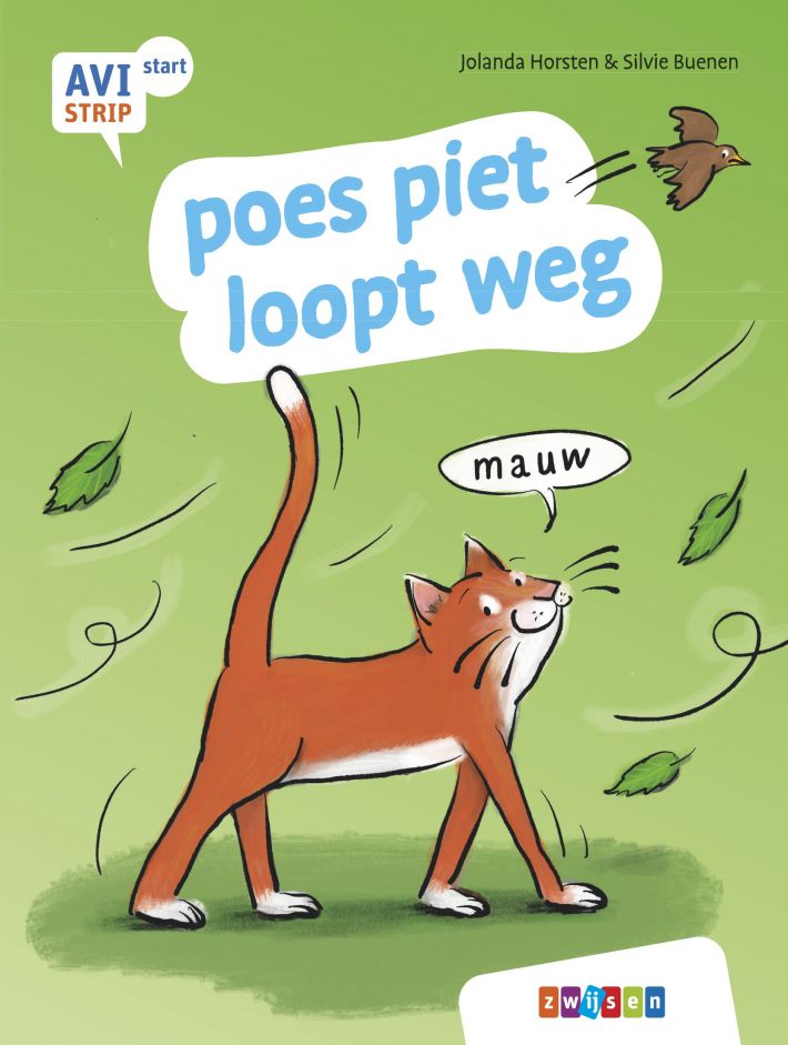 poes piet loopt weg