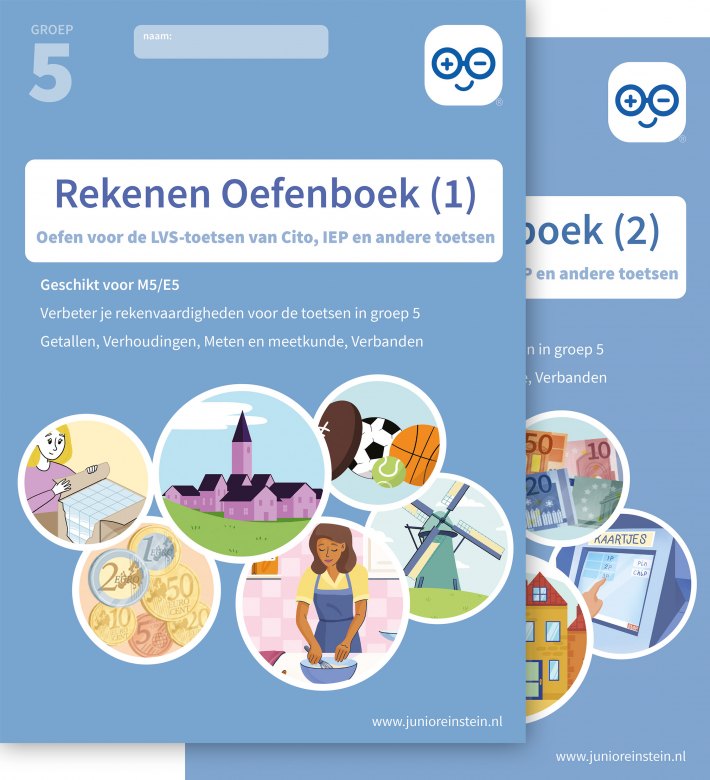 Rekenen Oefenboek Set deel 1 en 2 groep 5