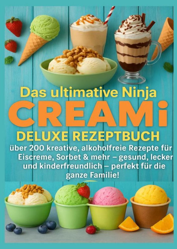 Das ultimative Ninja CREAMi Deluxe Rezeptbuch – über 200 Ideen für gefrorene Leckereien mit der 10-in-1-Eismaschine mit 3 Behältern