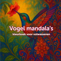 Mandala vogel kleurboek voor volwassenen