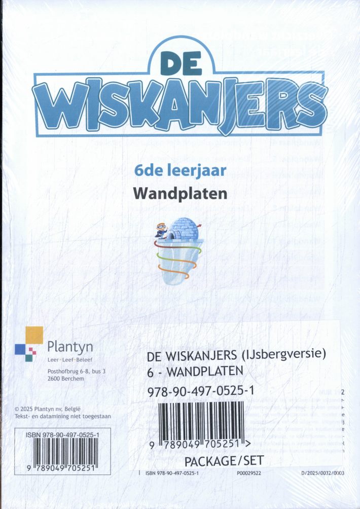 De Wiskanjers (IJsbergversie) 6 Wandplaten