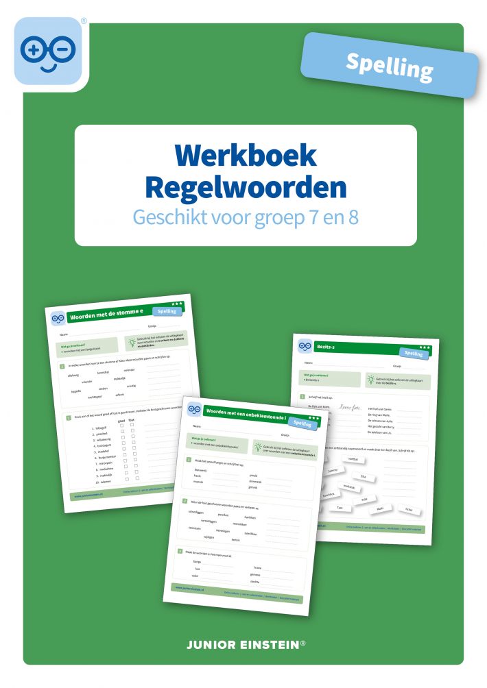 Werkboek Spelling Regelwoorden groep 7 en 8