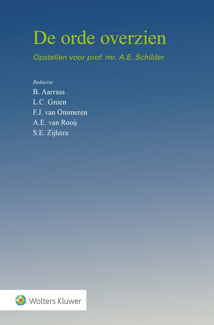 De orde overzien • De orde overzien
