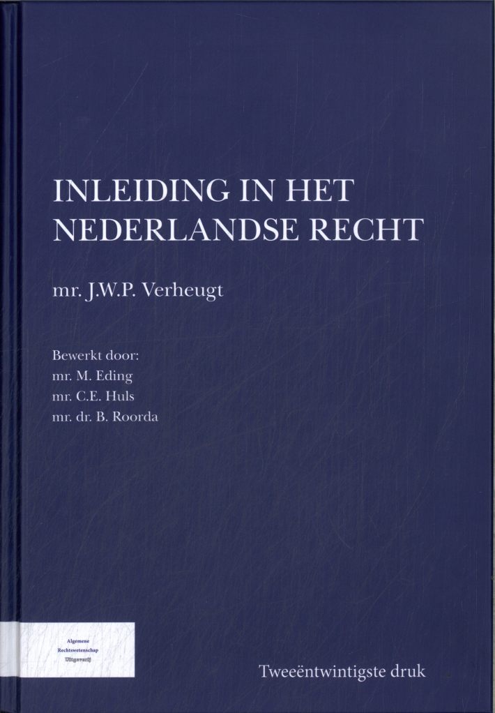 Inleiding in het Nederlandse recht