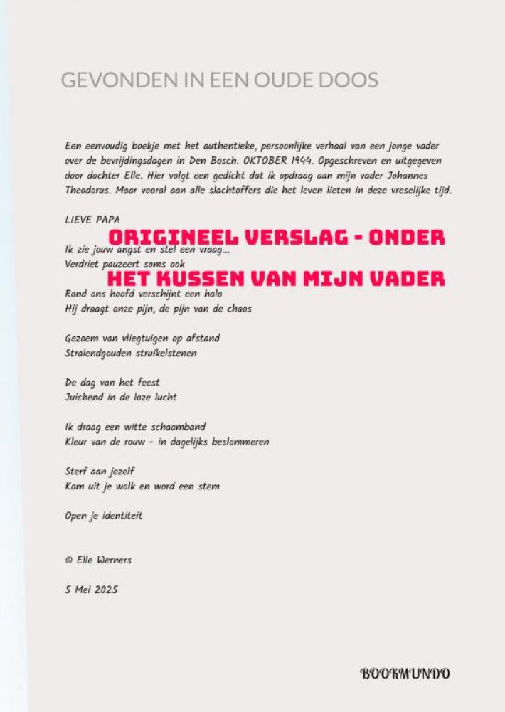 GEVONDEN IN EEN OUDE DOOS