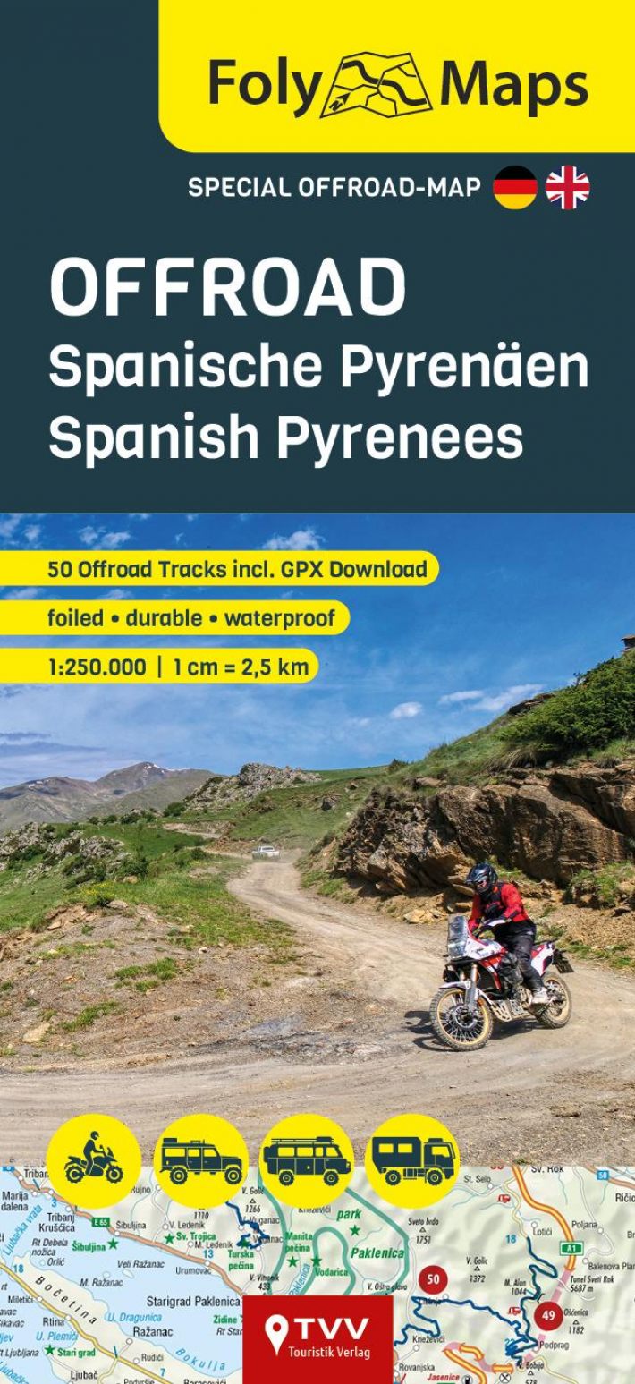 FolyMaps OFFROAD Spanish Pyrenees 1:250,000