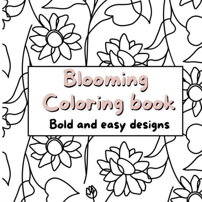 Blooming coloring book