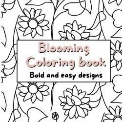 Blooming coloring book