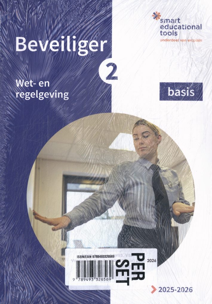 Beveiliger 2: pakket 4 (WRB, VBB, WDR, vragenboek en Smart-e-learning licentie 2 jaar)