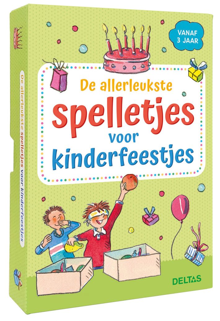 De allerleukste spelletjes voor kinderfeestjes (vanaf 3 jaar) - doos met kaarten