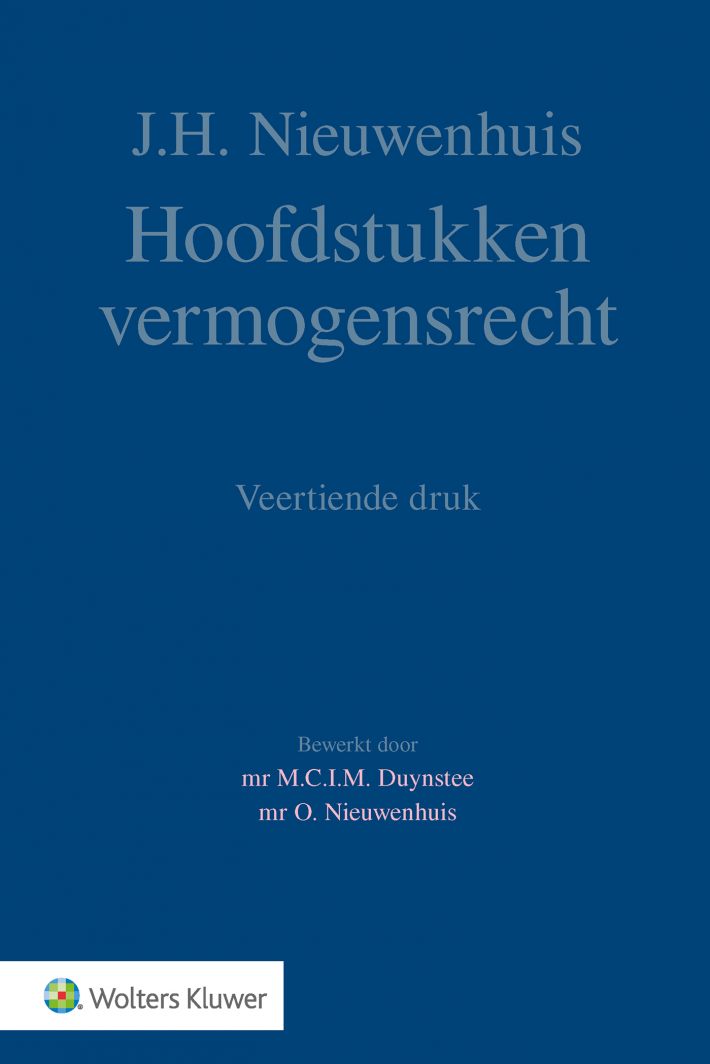 Hoofdstukken vermogensrecht