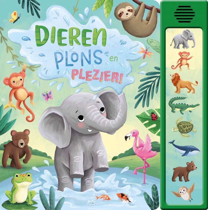 Dieren plons en plezier! - 8-geluidenboek