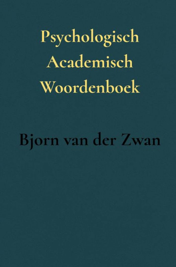 Psychologisch Academisch Woordenboek