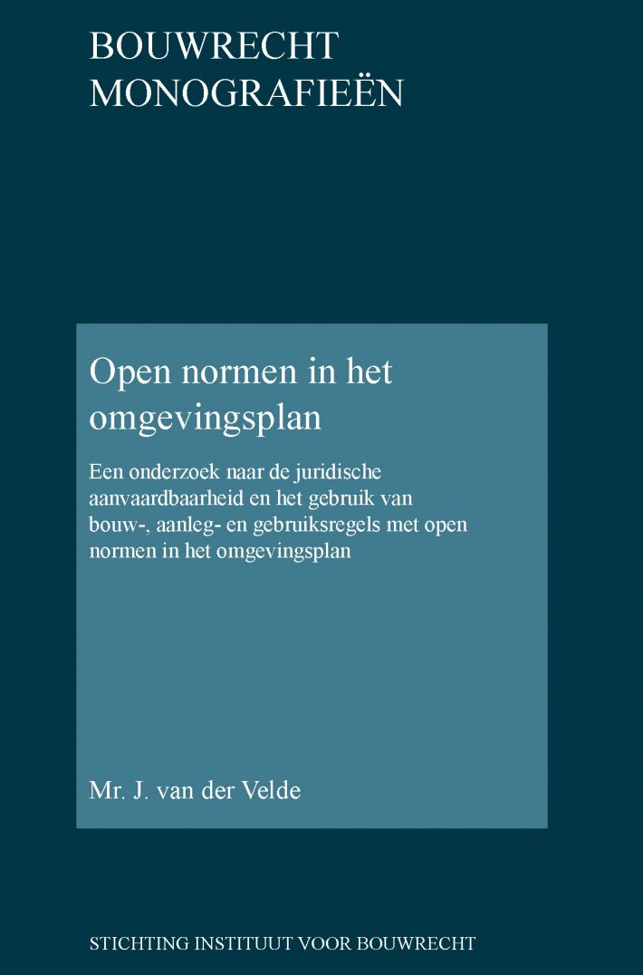 Open normen in het omgevingsplan