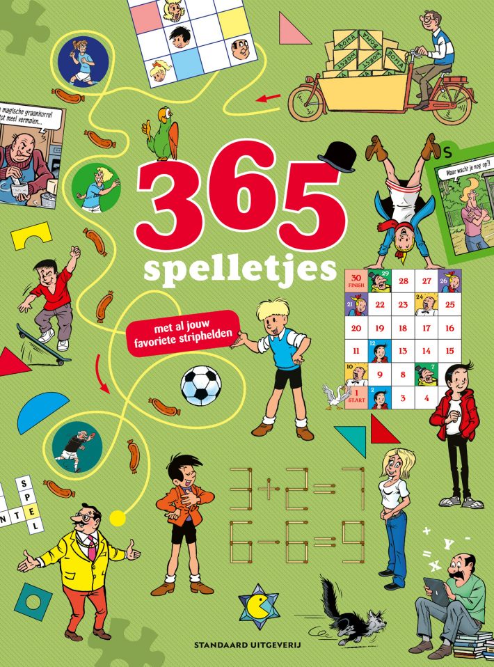 365 spelletjes met al jouw favoriete stripfiguren