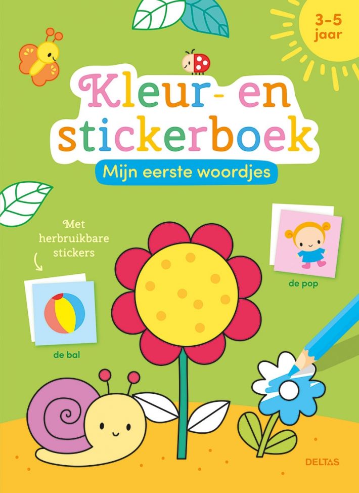 Mijn eerste woordjes kleur- en stickerboek (3-5 j.)