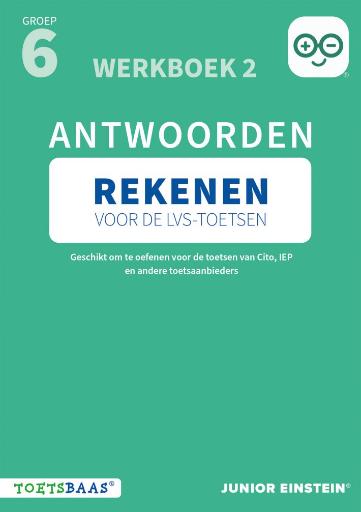 Rekenen voor de LVS-toetsen - Groep 6 - Antwoordenboek 2