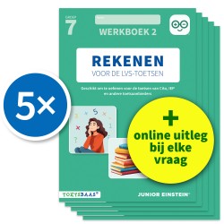 Rekenen voor de LVS-toetsen - Groep 7 - Werkboek 2 - Set van 5