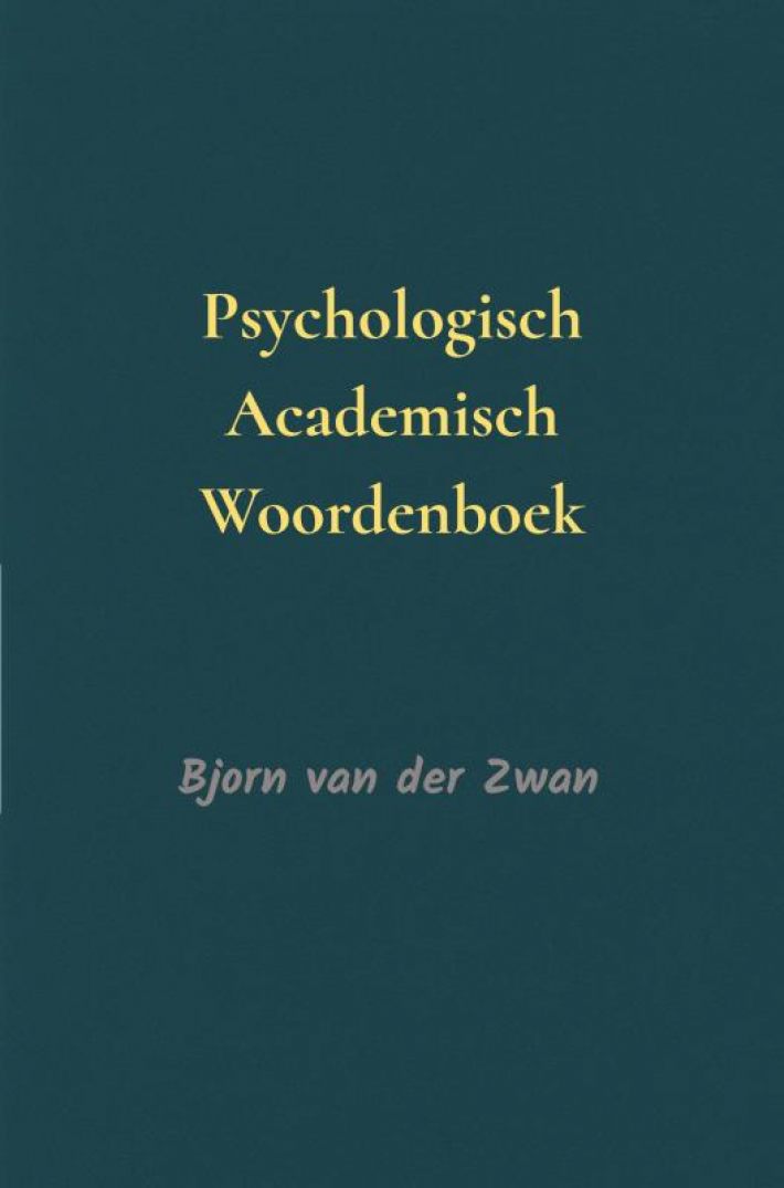 Psychologisch academisch woordenboek