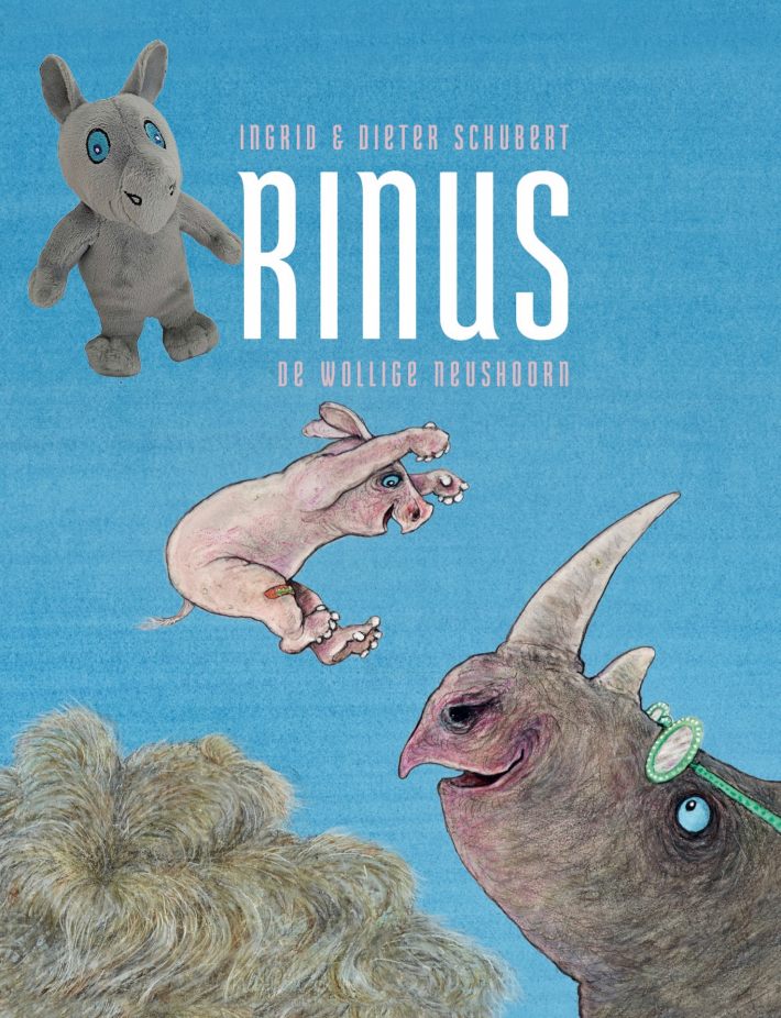 Rinus, de wollige neushoorn met knuffel Rinus, de wollige neushoorn met knuffel