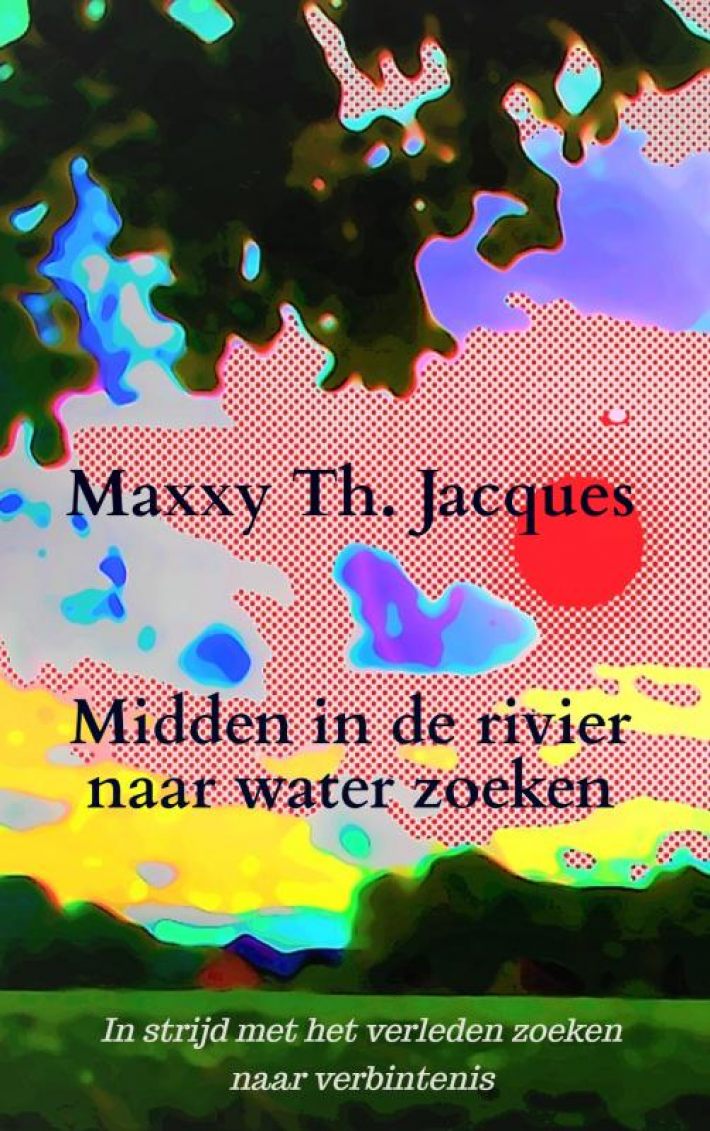 Midden in de rivier naar water zoeken