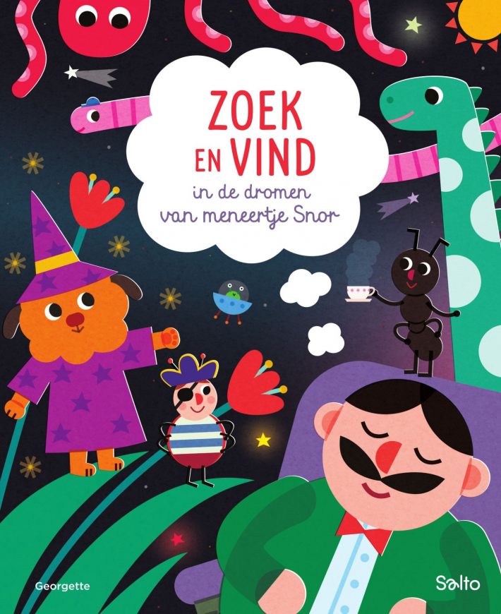 Zoek en vind in de dromen van meneertje Snor Zoek en vind in de dromen van meneertje Snor