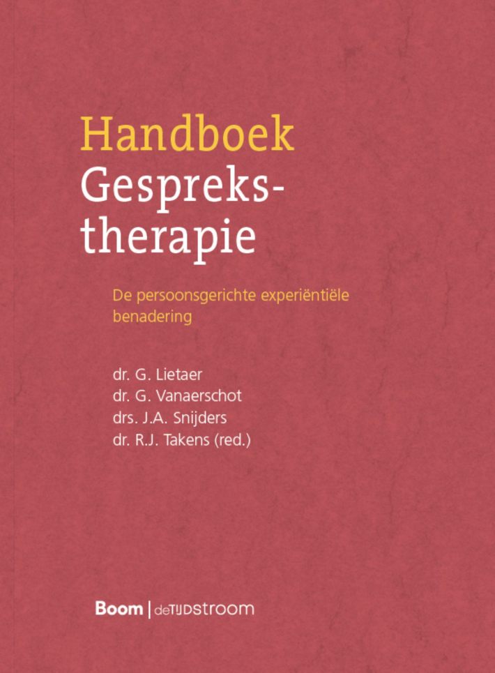 Handboek gesprekstherapie Handboek gesprekstherapie