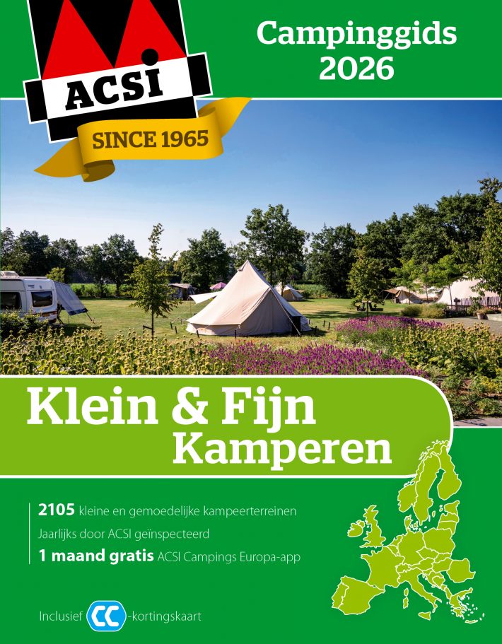 ACSI Klein & Fijn Kamperen gids 2026 ACSI Klein & Fijn Kamperen gids 2026