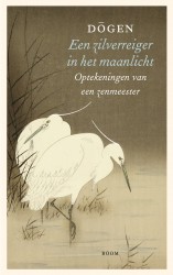 Een zilverreiger in het maanlicht