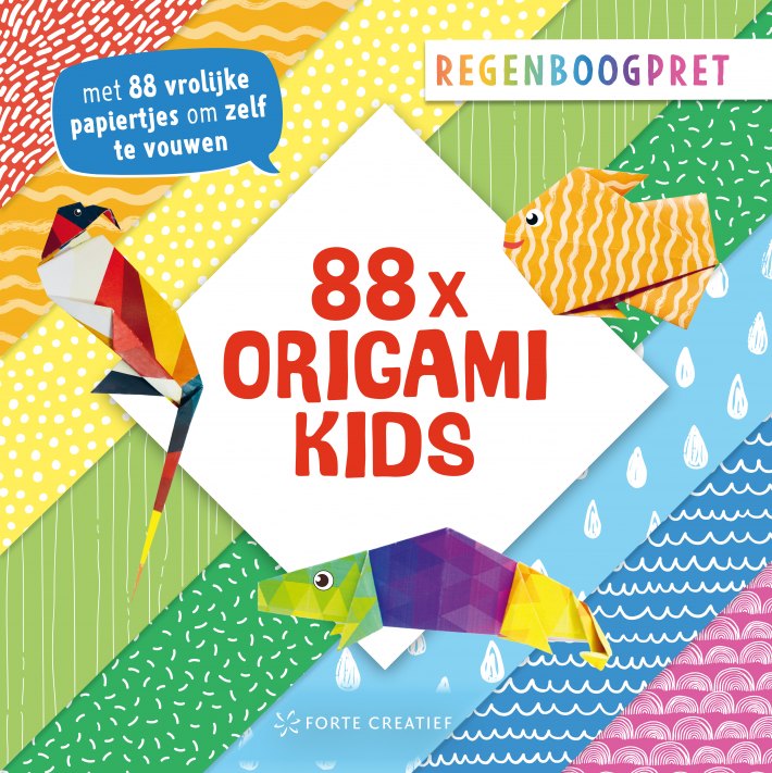 88x origami kids - Regenboogpret