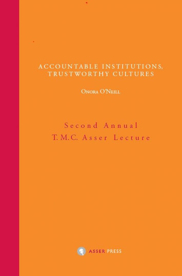 Accountable institutions, trustworthy cultures