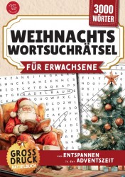 Wortsuchrätsel für Erwachsene - Weihnachten