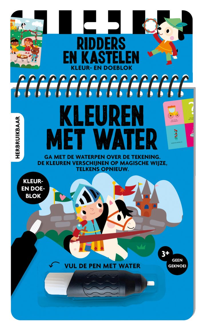 Kleuren met water - Ridders en kastelen Kleuren met water - Ridders en kastelen