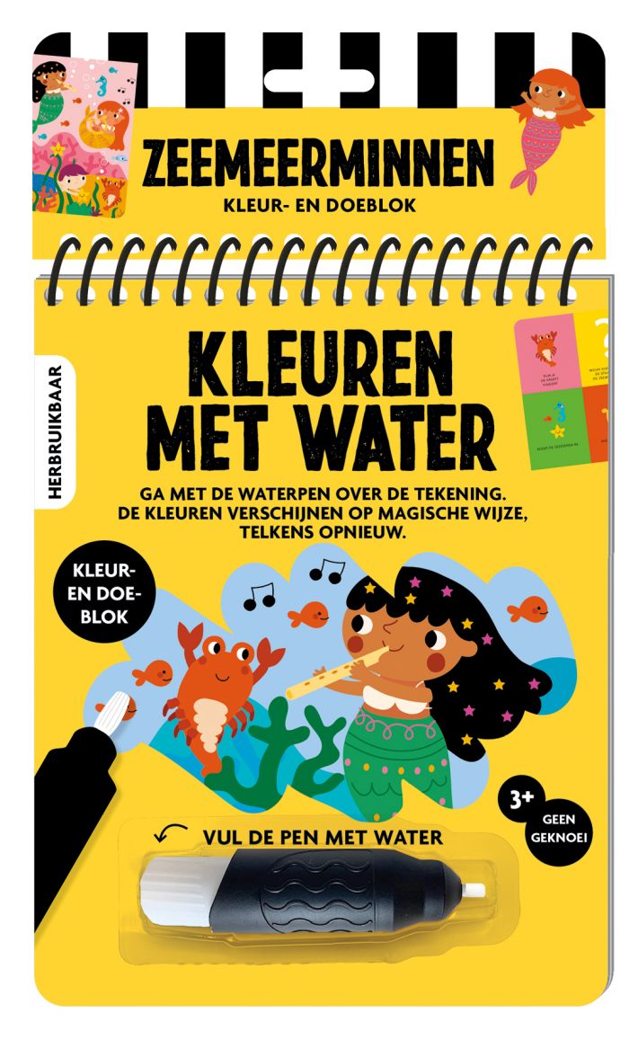 Kleuren met water - Zeemeerminnen Kleuren met water - Zeemeerminnen