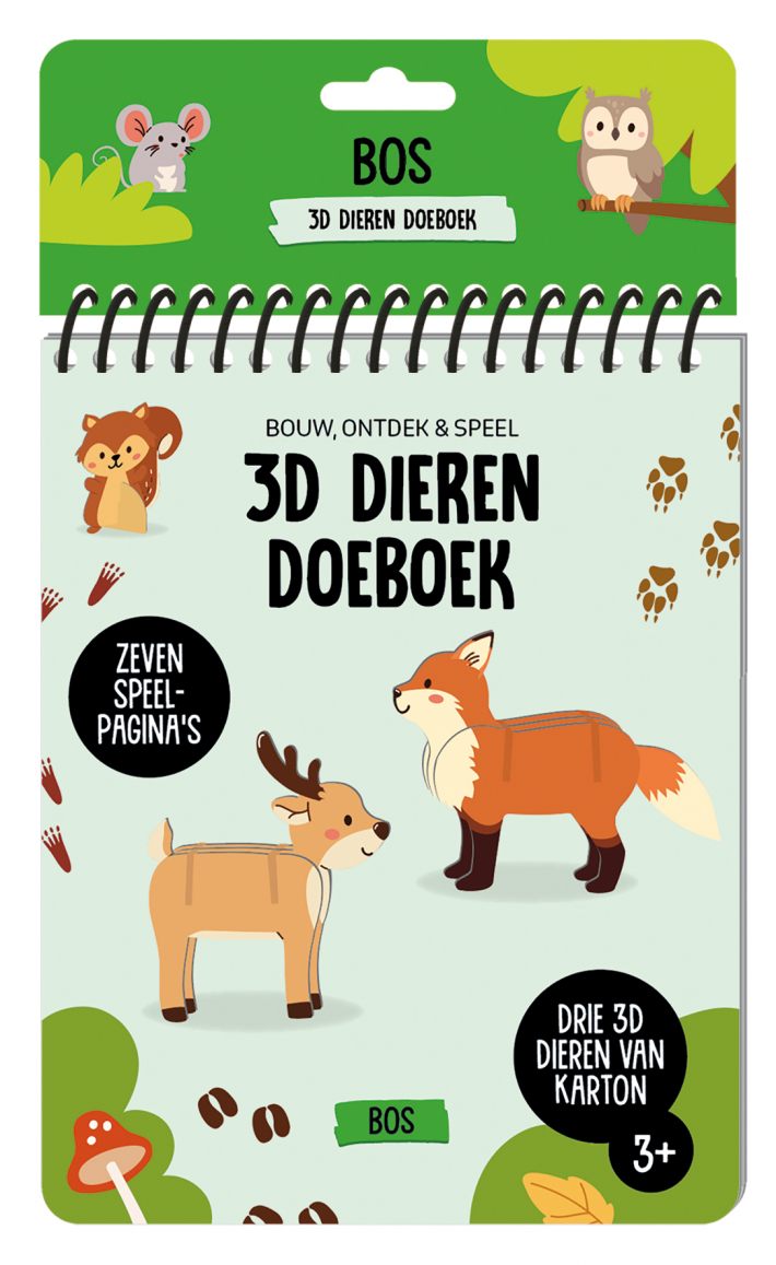 3D dieren doeboek - Bos 3D dieren doeboek - Bos