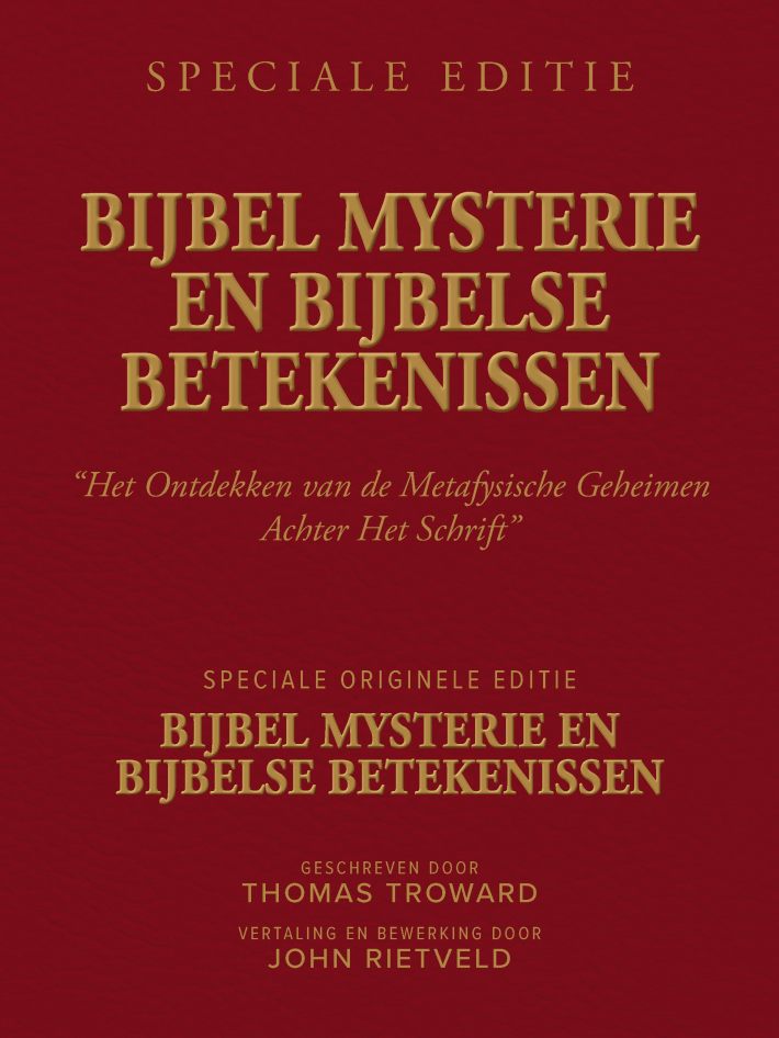BIJBEL MYSTERIE EN BIJBELSE BETEKENISSEN