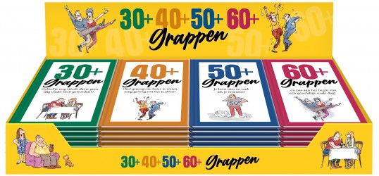 Display 30+ 40+ 50+ 60+ grappen 4 x 4 ex.