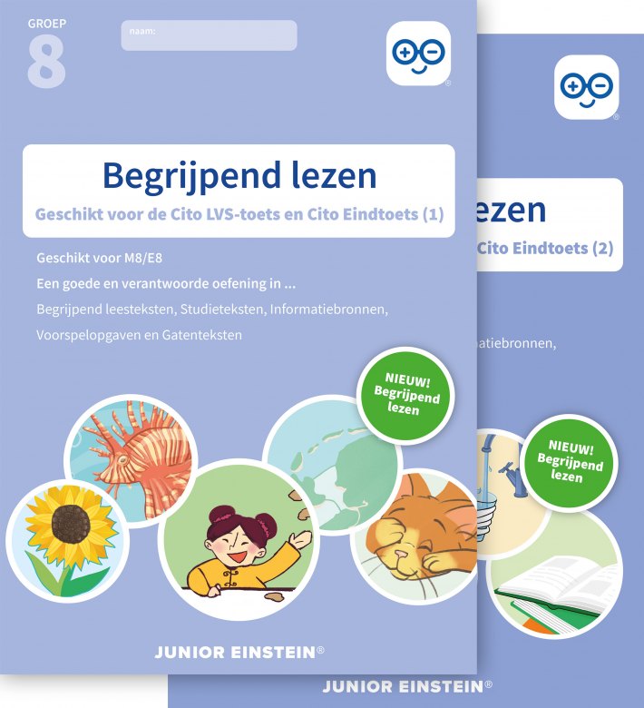 Begrijpend lezen Oefenboeken Set groep 8 M8/E8 Delen 1 en 2 Begrijpend lezen Oefenboeken Set groep 8 M8/E8 Delen 1 en 2