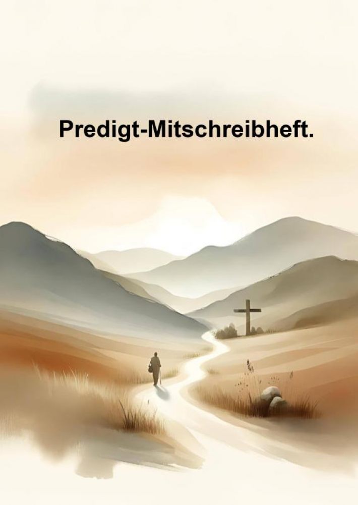 Predigt-Mitschreibheft.