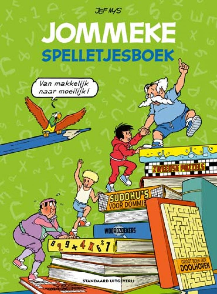 Jommeke spelletjesboek van makkelijk naar moeilijk