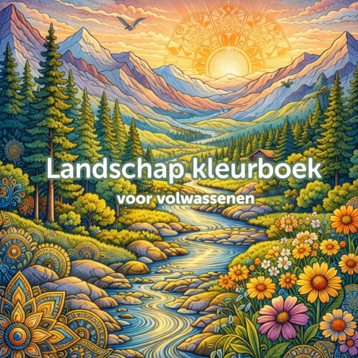 Landschap kleurboek voor volwassenen