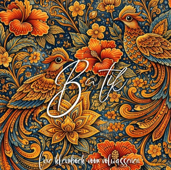 Luxe batik kleurboek voor volwassenen (hardcover)
