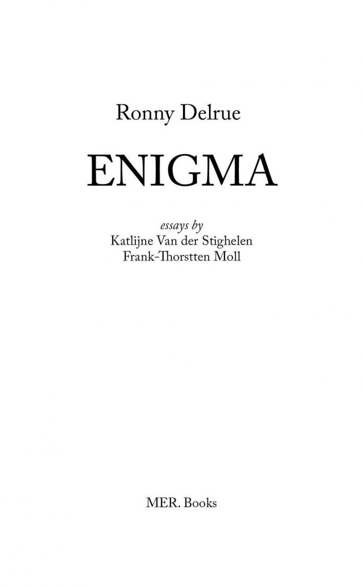 Ronny Delrue. Enigma