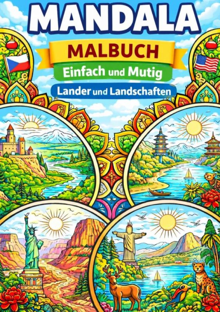 Mandala Malbuch, Länder und Landschaften (Einfach und Mutig)