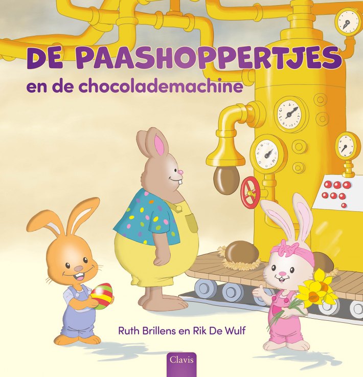 De paashoppertjes en de chocolademachine